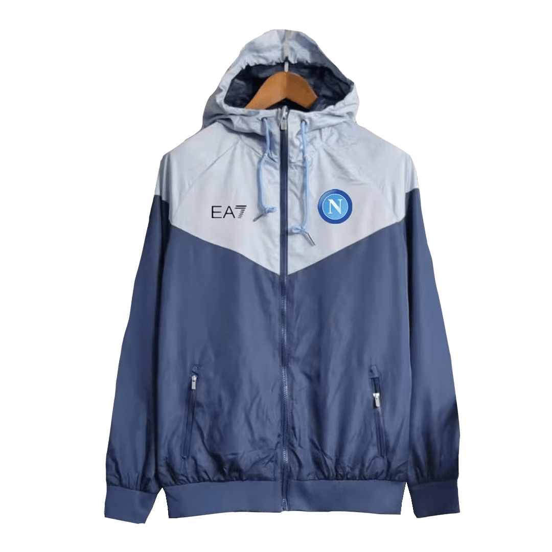 Napoli Windbreaker Hoodie Jacket Navy 2023/24