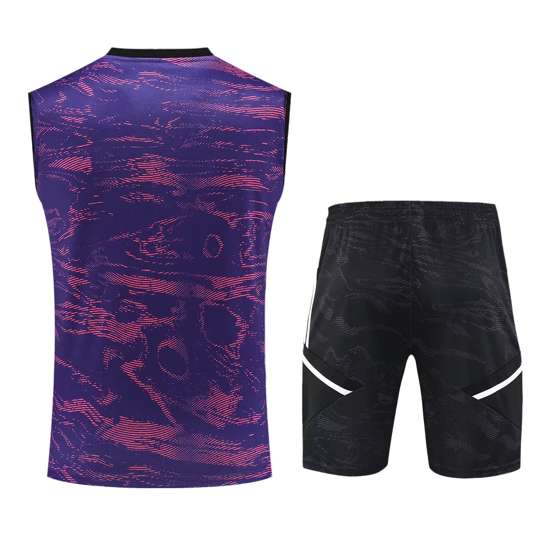 Juventus Sleeveless Training Kit (Top+Shorts) Purple 2022/23