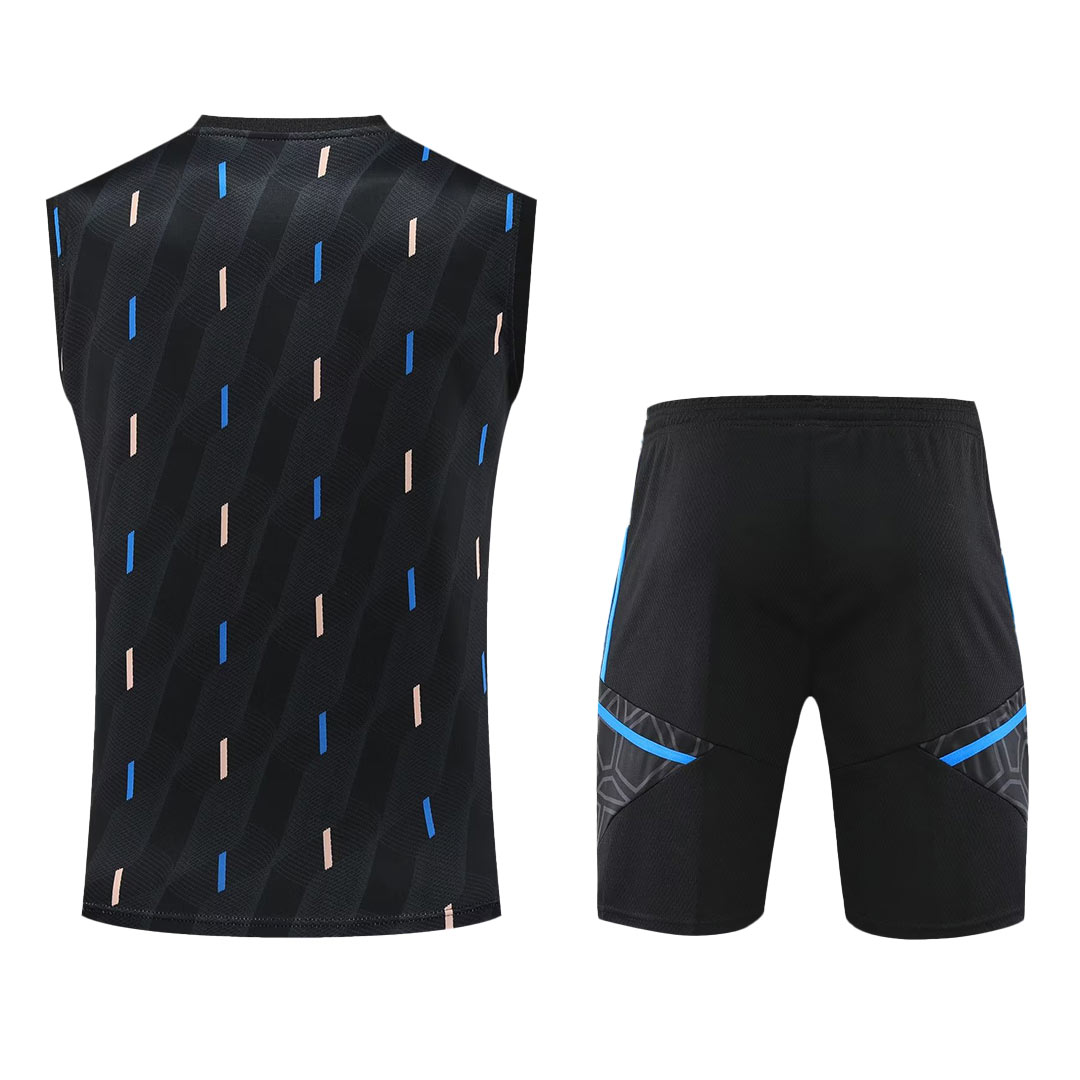 Manchester United Sleeveless Training Kit (Top+Shorts) Black 2022/23
