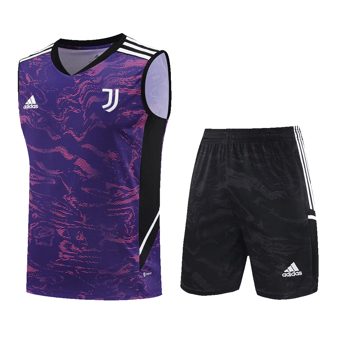 Juventus Sleeveless Training Kit (Top+Shorts) Purple 2022/23