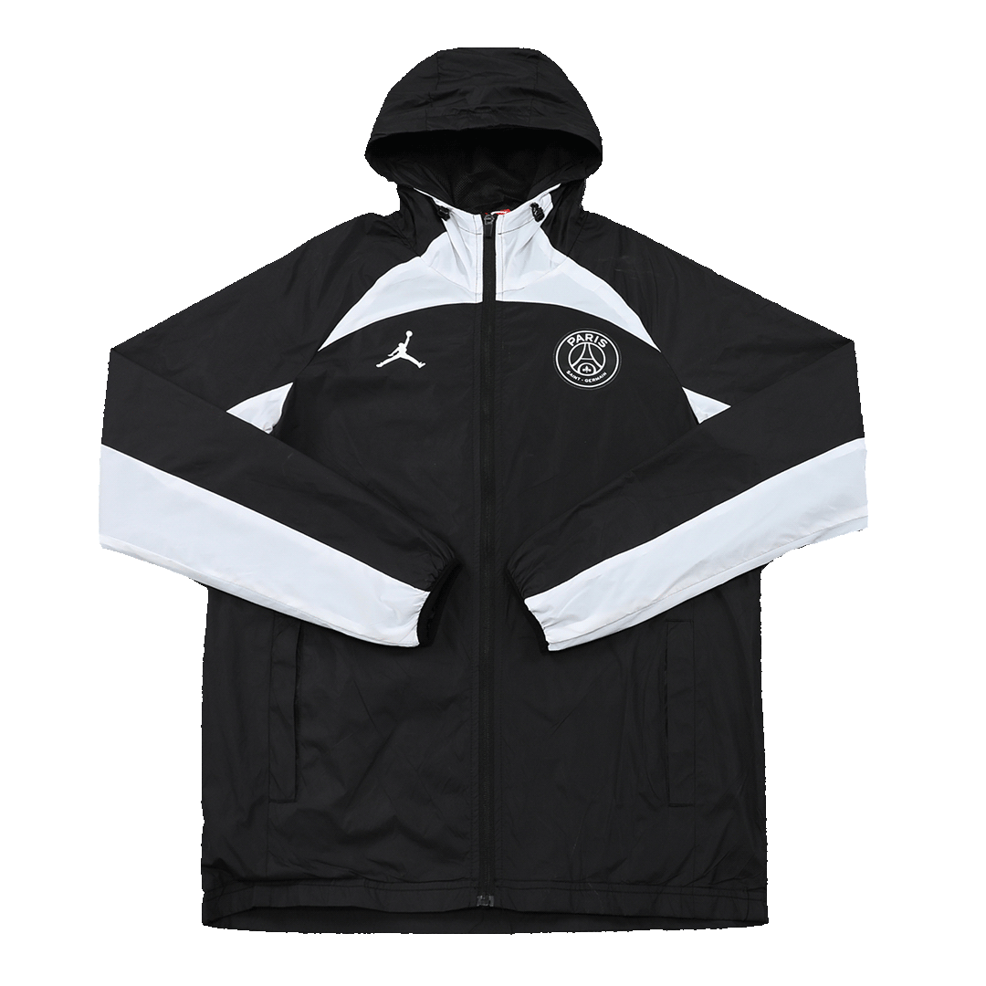 PSG Windbreaker Hoodie Jacket Black 2022/23