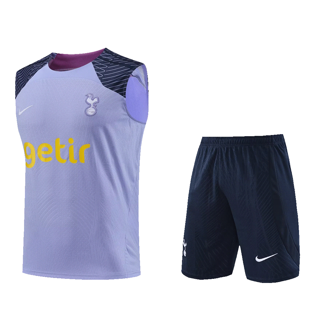 Tottenham Hotspur Sleeveless Training Kit (Top+Shorts) Purple 2023/24