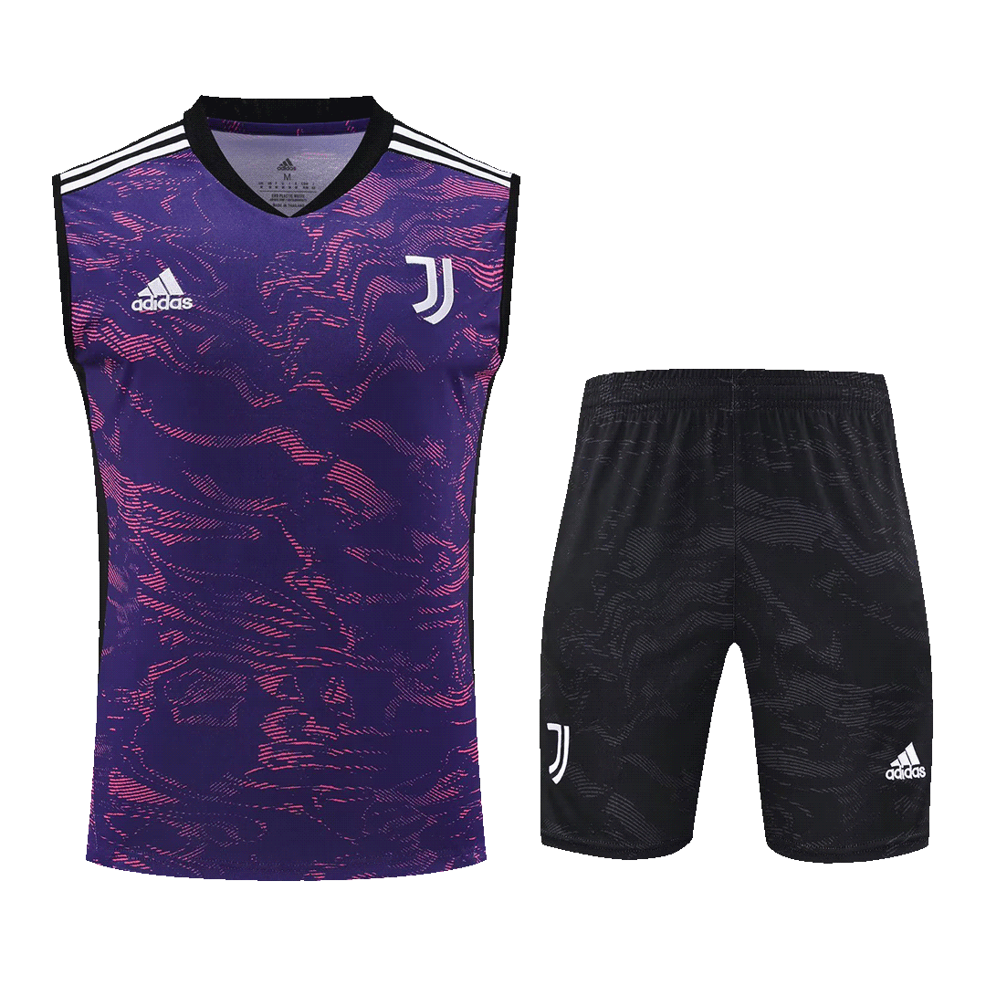 Juventus Sleeveless Training Kit (Top+Shorts) Purple 2022/23