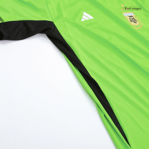 Argentina Three Stars Goalkeeper Jersey Replica World Cup 2022