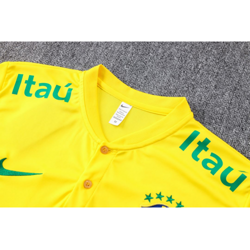 Brazil Polo Shirt Yellow 2022/23