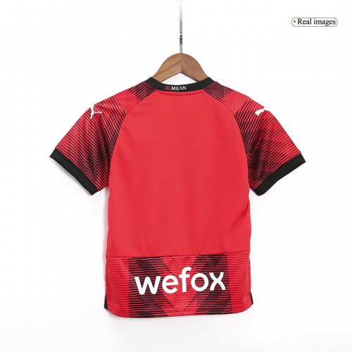 Kids AC Milan Jersey Home Kit 2023/24