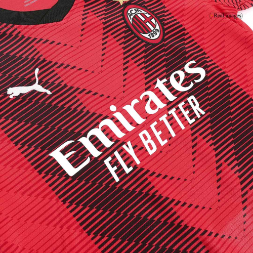 Kids AC Milan Jersey Home Kit 2023/24