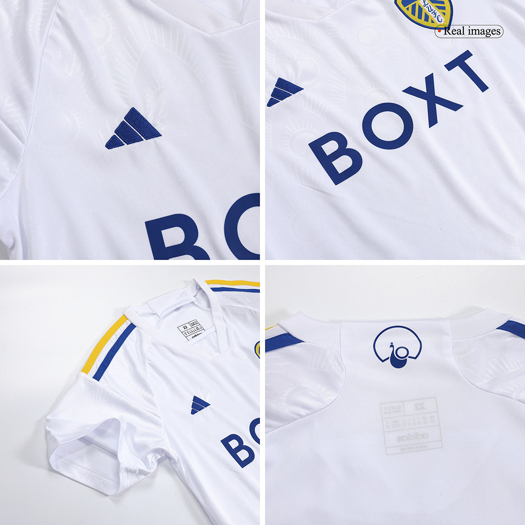 Kids Leeds United Home Kit Jersey+Shorts 2023/24