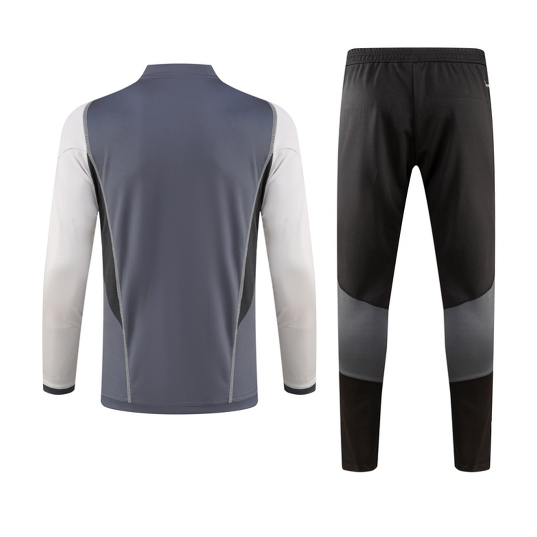 Kids Inter Miami CF Zipper Sweatshirt Kit(Top+Pants) Gray 2023/24