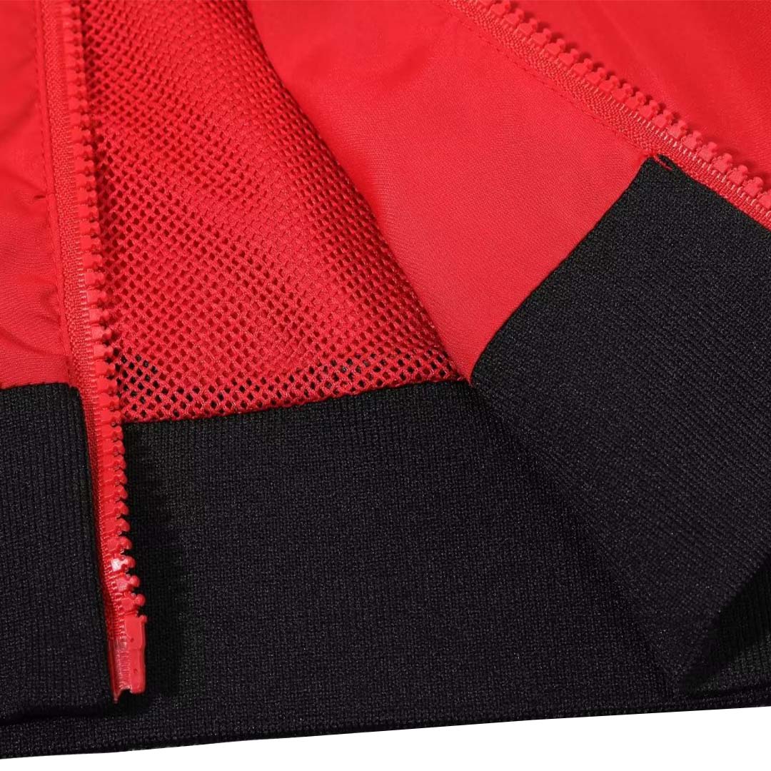 AC Milan Windbreaker Hoodie Jacket Red 2023/24