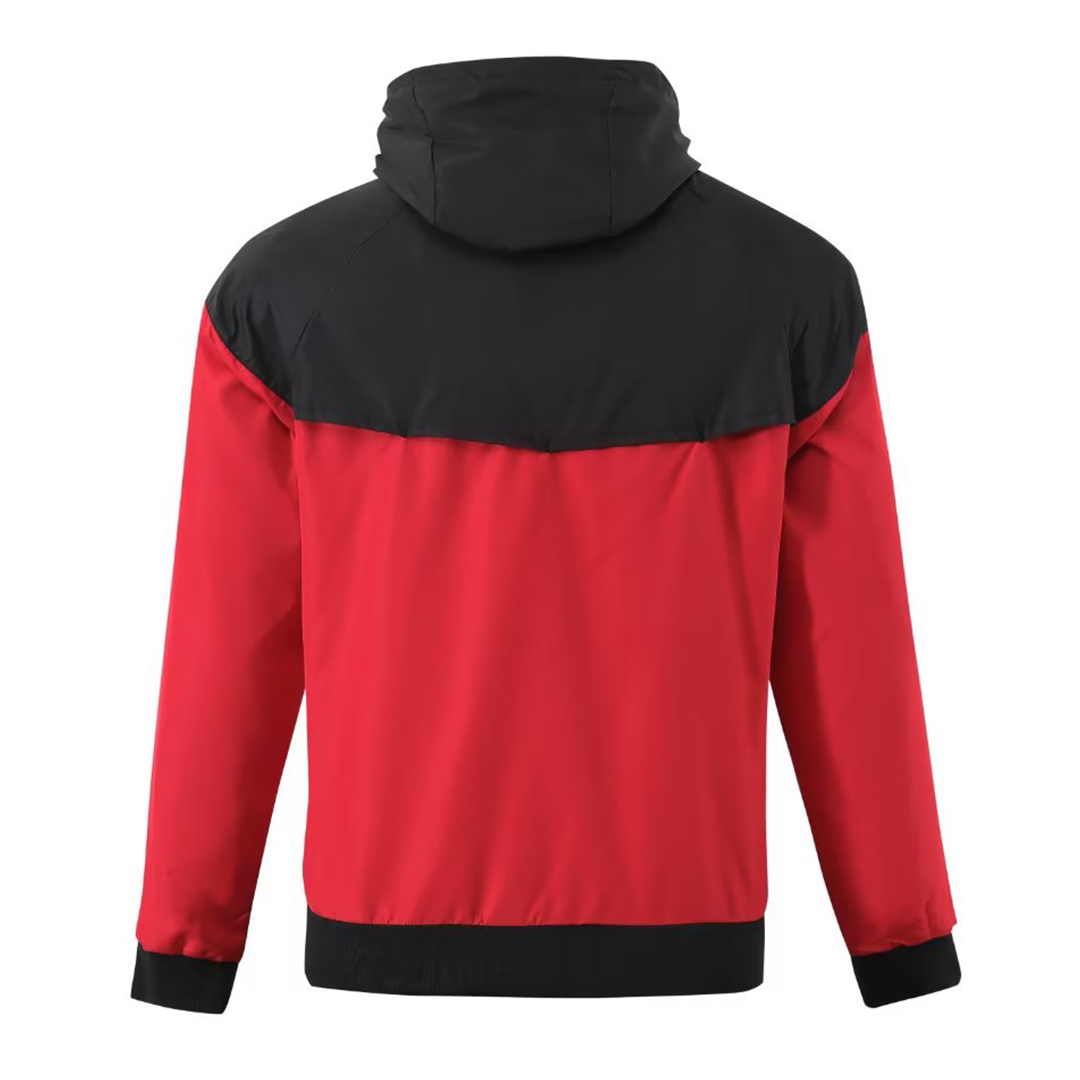 AC Milan Windbreaker Hoodie Jacket Red 2023/24