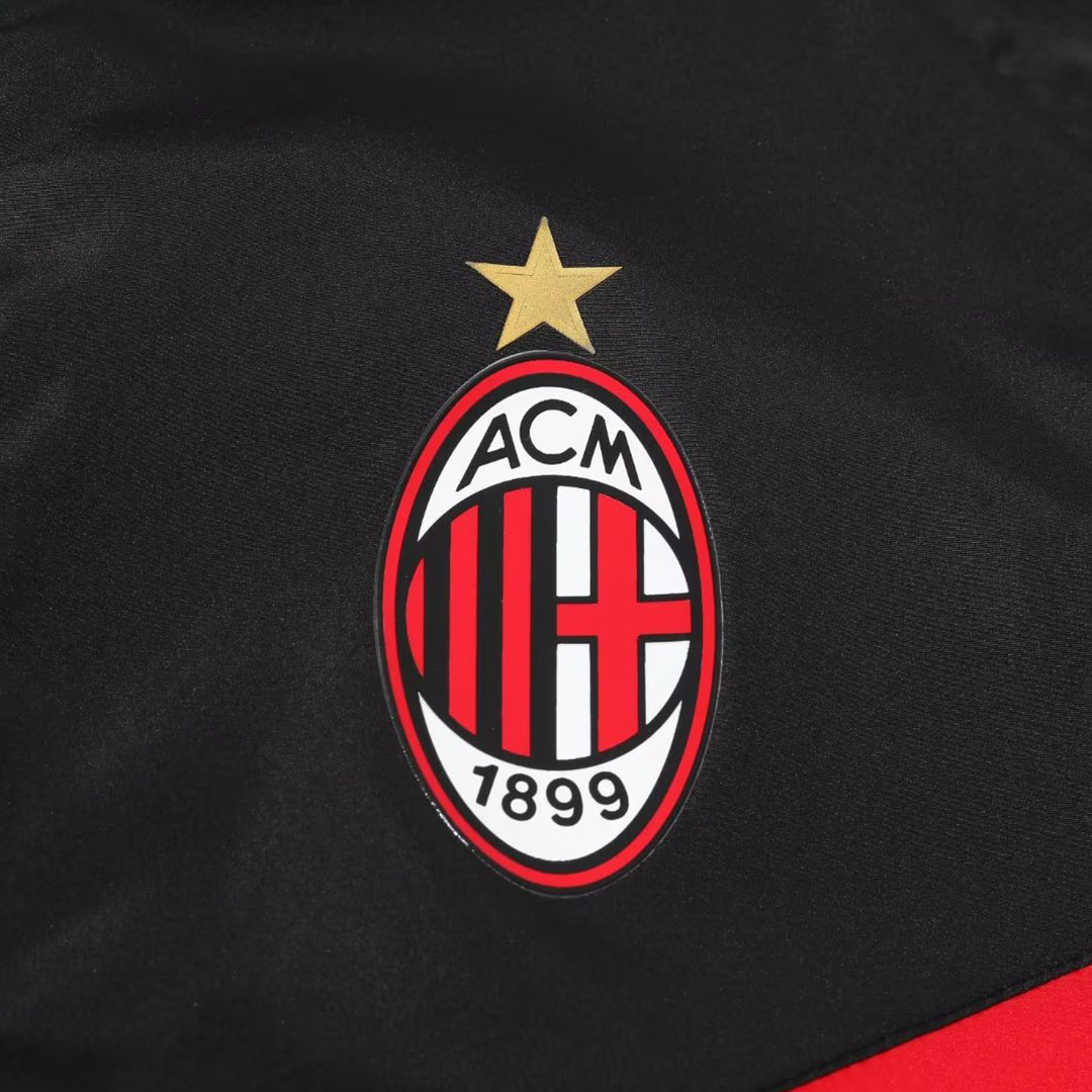 AC Milan Windbreaker Hoodie Jacket Red 2023/24