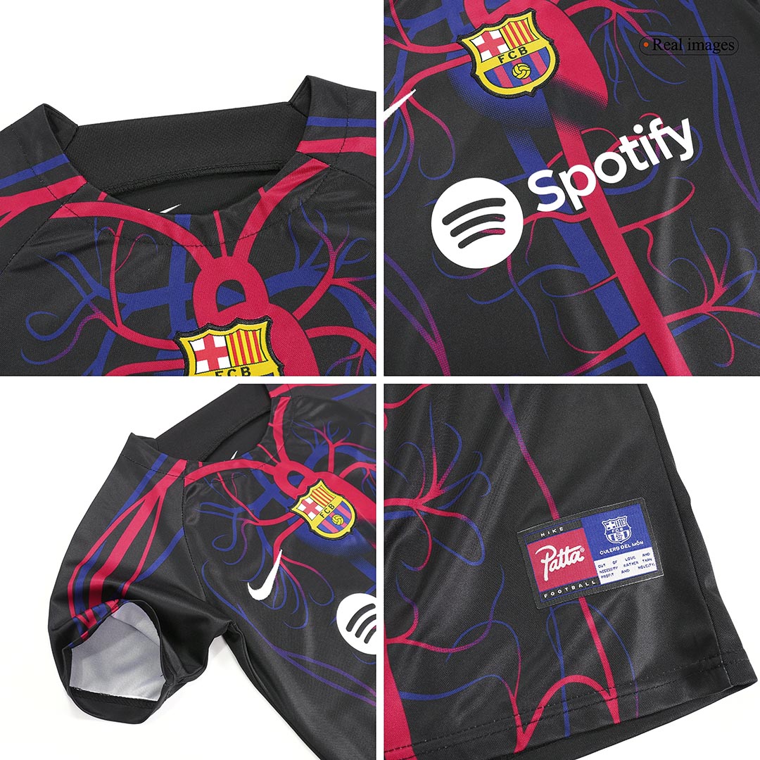 Kids Barcelona x Patta Kit(Jersey+Shorts) 2023/24
