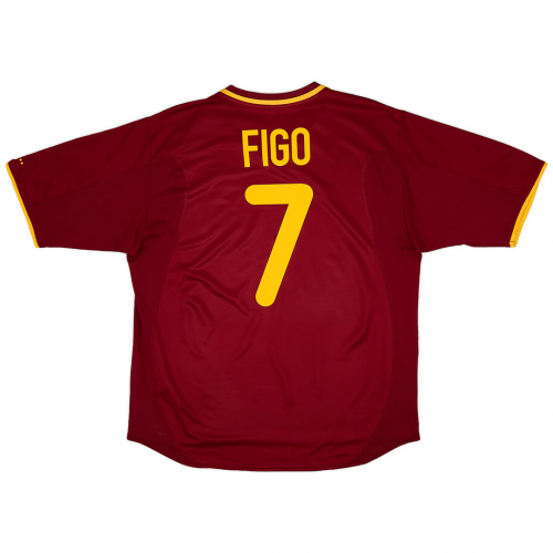 FIGO #7 Retro Portugal Home Jersey Euro Cup 2000