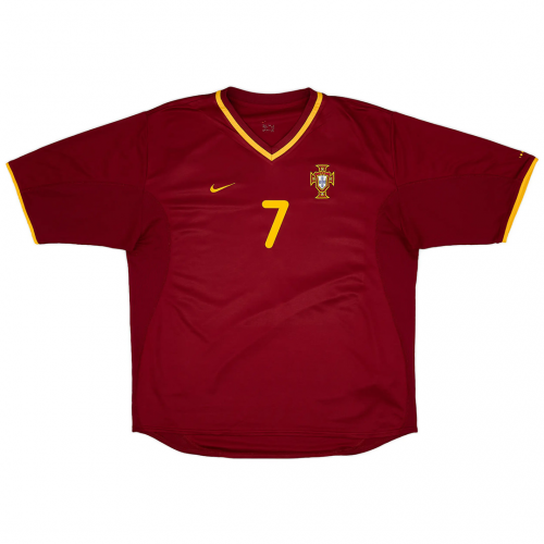 FIGO #7 Retro Portugal Home Jersey Euro Cup 2000