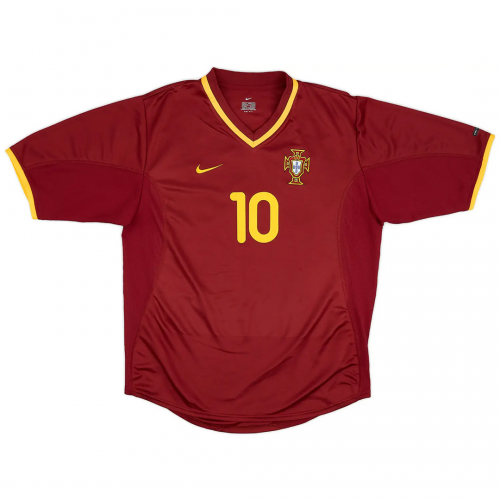 RUI COSTA #10 Retro Portugal Home Jersey Euro Cup 2000