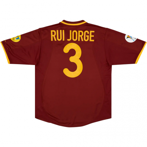 RUI JORGE #3 Retro Portugal Home Jersey Euro Cup 2000