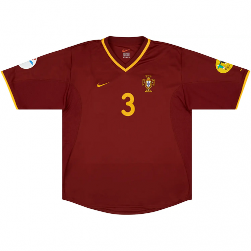 RUI JORGE #3 Retro Portugal Home Jersey Euro Cup 2000