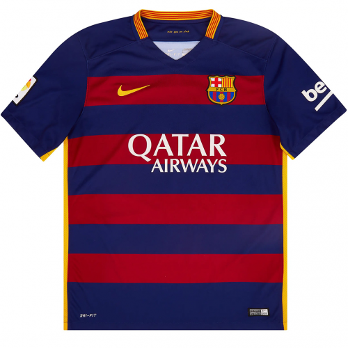 Messi #10 Retro Barcelona Home Jersey 2015/16