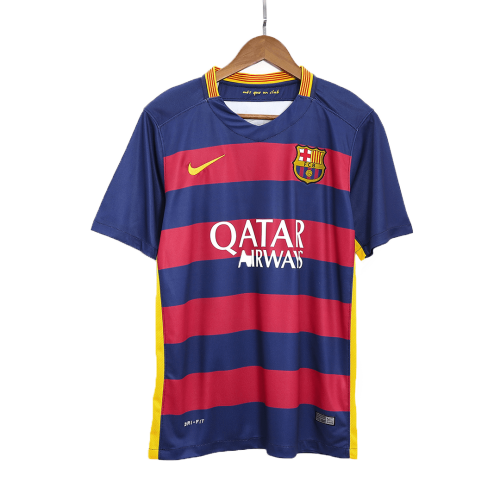 Messi #10 Retro Barcelona Home Jersey 2015/16