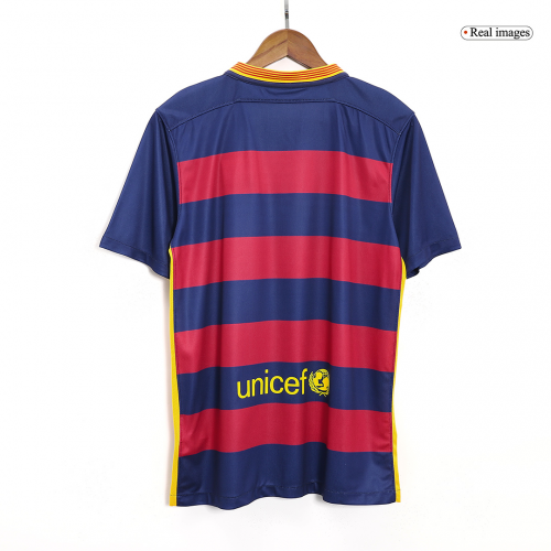 Messi #10 Retro Barcelona Home Jersey 2015/16