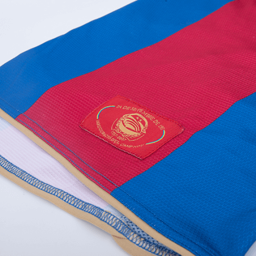 Zambrotta #11 Retro Barcelona Home Jersey 50-Years Anniversary 2007/08 - minejerseys