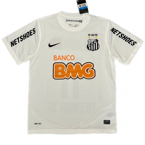 Neymar Jr #11 Retro Santos FC Home Jersey 2012