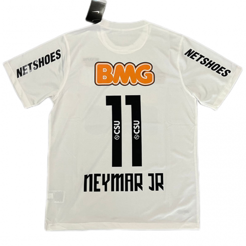 Neymar Jr #11 Retro Santos FC Home Jersey 2012