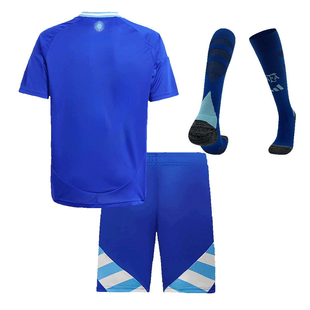 Kids Argentina Away Full Kit Copa America 2024 - minejerseys