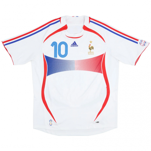 Zidane #10 Retro France Away Jersey World Cup 2006