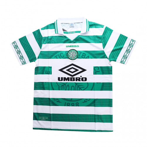 LARSSON #7 Retro Celtic Home Jersey 1997/99 - minejerseys