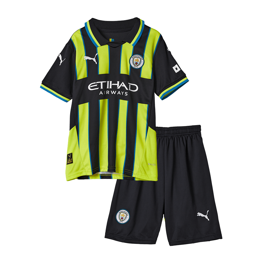 Kids Manchester City Away Full Kit 2024/25 - minejerseys