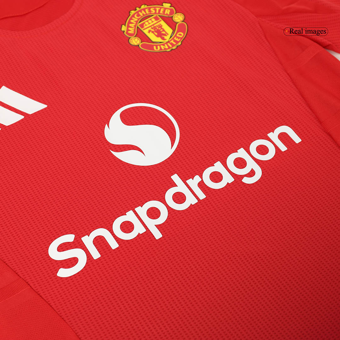 Manchester United Home Match Jersey+Shorts+Socks Full Kit Player Version 2024/25 - minejerseys