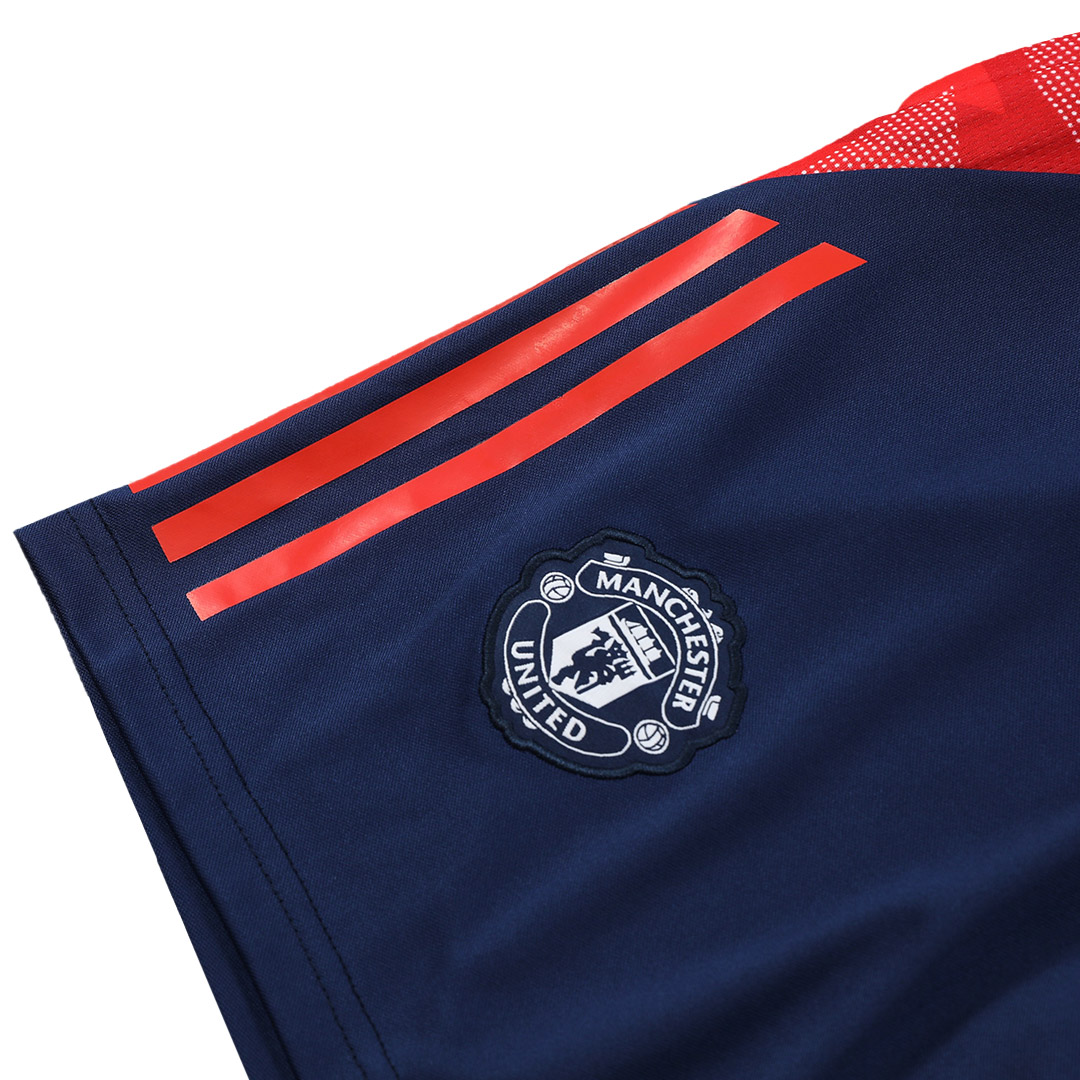 Manchester United Pre-Match Vest Kit(Jersey+Shorts) 2024/25 - minejerseys