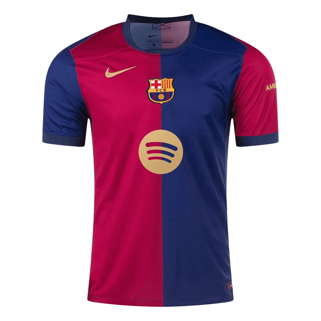 LEWANDOWSKI #9 Barcelona Home Spotify Logo Without Text Jersey 2024/25