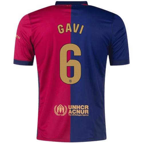 GAVI #6 Barcelona Home Spotify Logo Without Text Jersey 2024/25