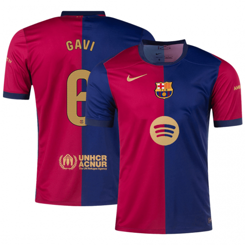 GAVI #6 Barcelona Home Spotify Logo Without Text Jersey 2024/25