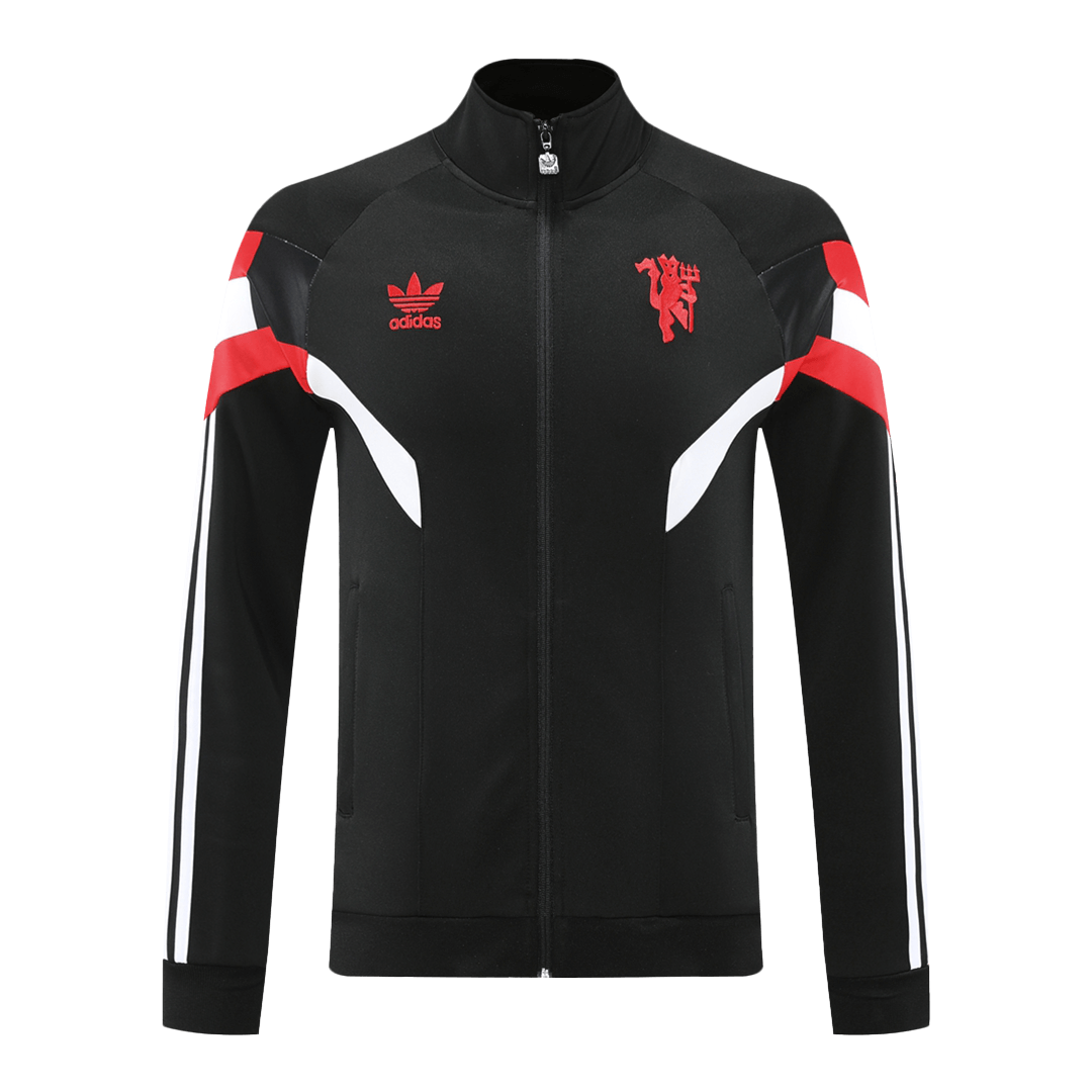 Manchester United Training Kit (Jacket+Pants) Black 2024/25 - minejerseys