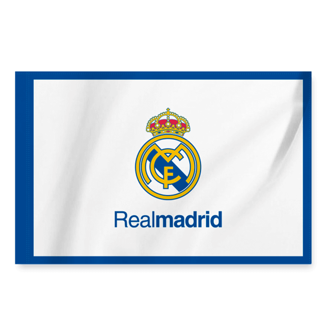 Discount Real Madrid Team Flag - White/Blue - minejerseys