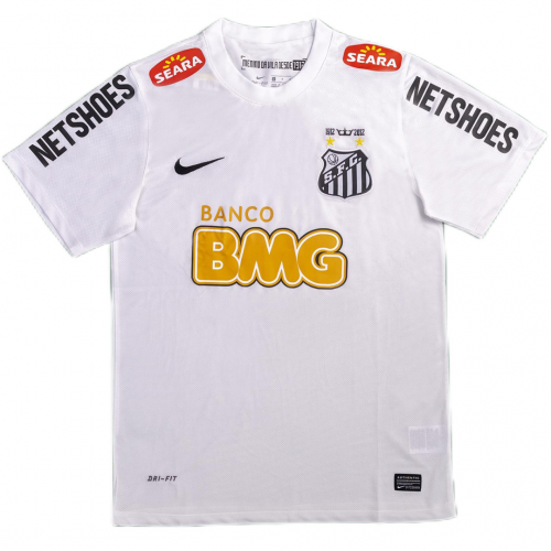 Neymar Jr #11 Retro Santos FC Home Jersey 2012