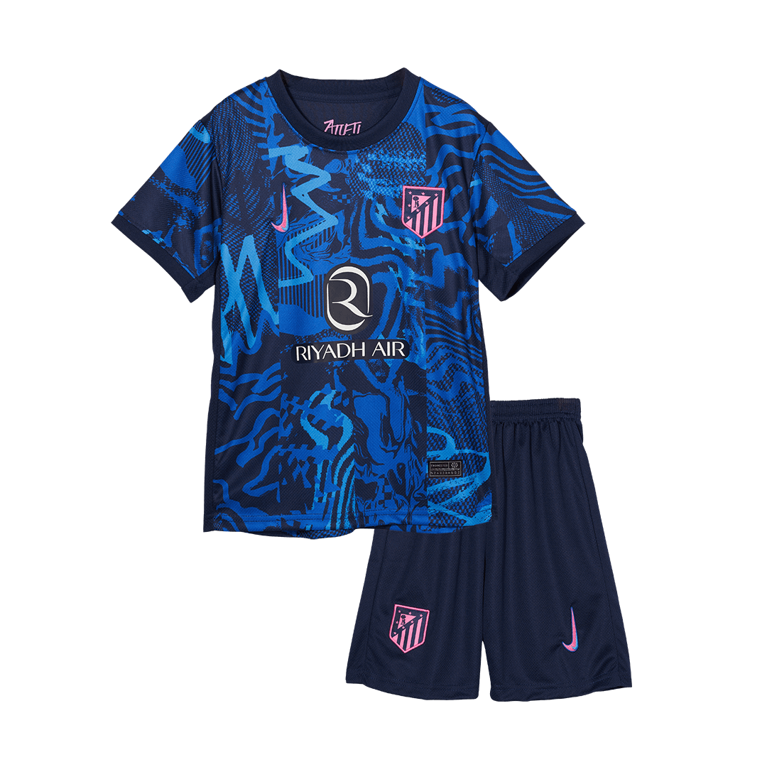 Kids Atletico Madrid Third Jersey Kit 2024/25 - minejerseys
