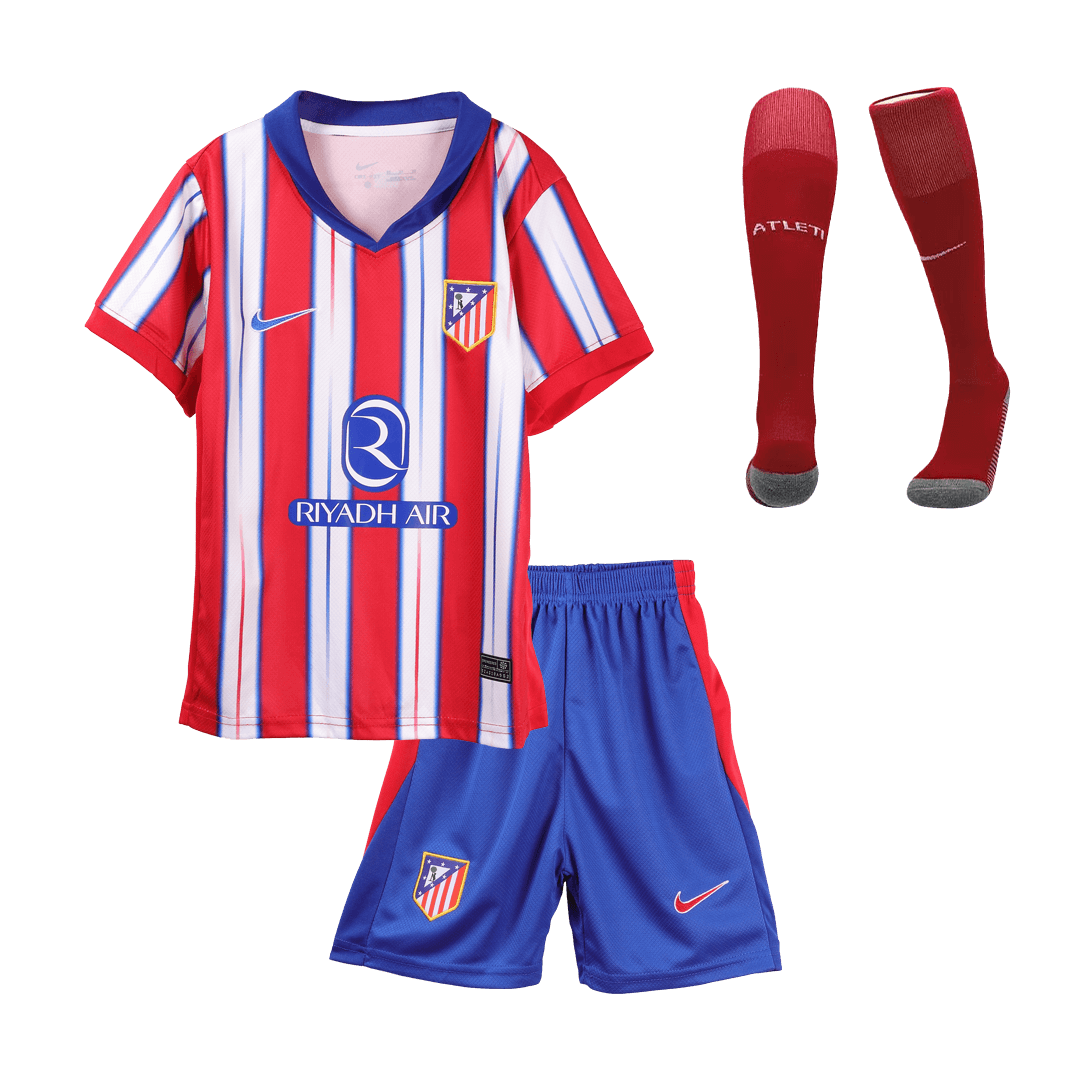Kids Atletico Madrid Home Full Kit 2024/25 - minejerseys