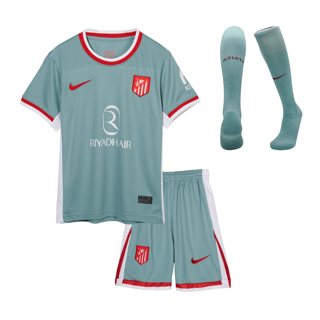 Kids Atletico Madrid Away Full Kit 2024/25 - minejerseys
