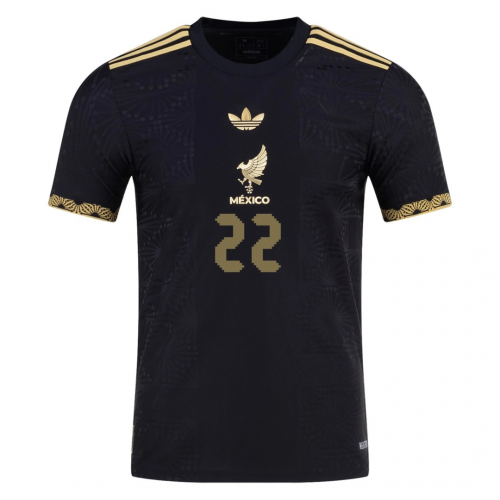H. LOZANO #22 Mexico Third Jersey Gold Cup Player Version 2025