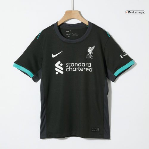 Kids Liverpool Away Full Jersey Kit 2024/25