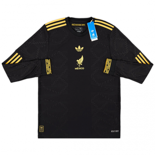Mexico Third Long Sleeve Jersey Kit Gold Cup Player Version 2025