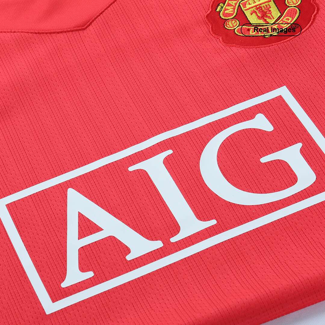 Retro Manchester United Home Jersey 2007/08 - minejerseys