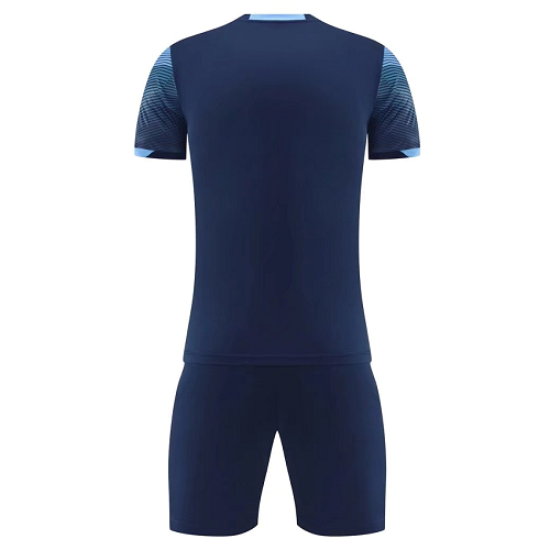 NK-907 Customize Team Navy&Blue Soccer Jersey Kit(Shirt+Short) - minejerseys