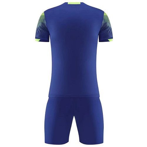 NK-907 Customize Team Blue&Green Soccer Jersey Kit(Shirt+Short) - minejerseys