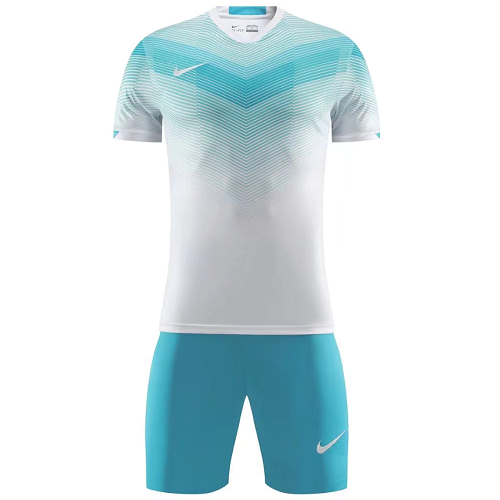 NK-907 Customize Team White Soccer Jersey Kit(Shirt+Short) - minejerseys